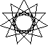 11-sided star